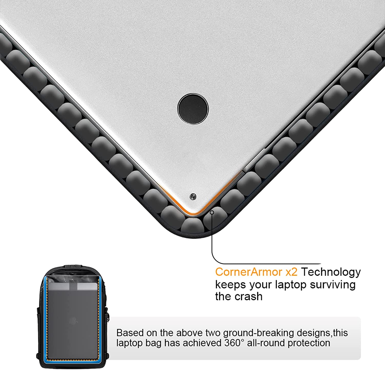 کوله پشتی با محفظه لپ تاپ Tzowla مدل Tz-BP-III-Black- ارسال ۱۰ الی ۱۵ روز کاری