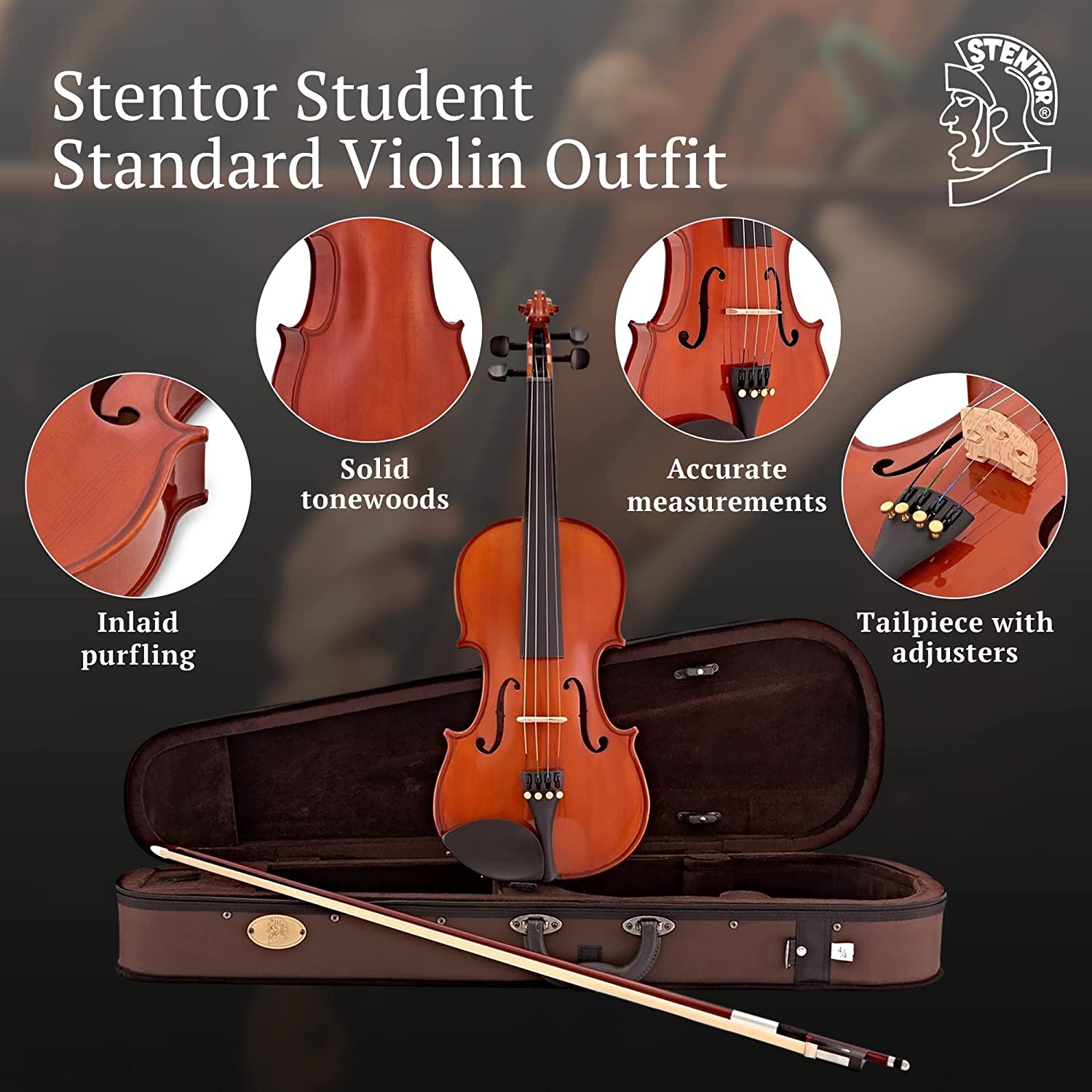 ویولن استنتور Stentor 1018A Violin 4/4 - ارسال 10 الی 15 روز کاری