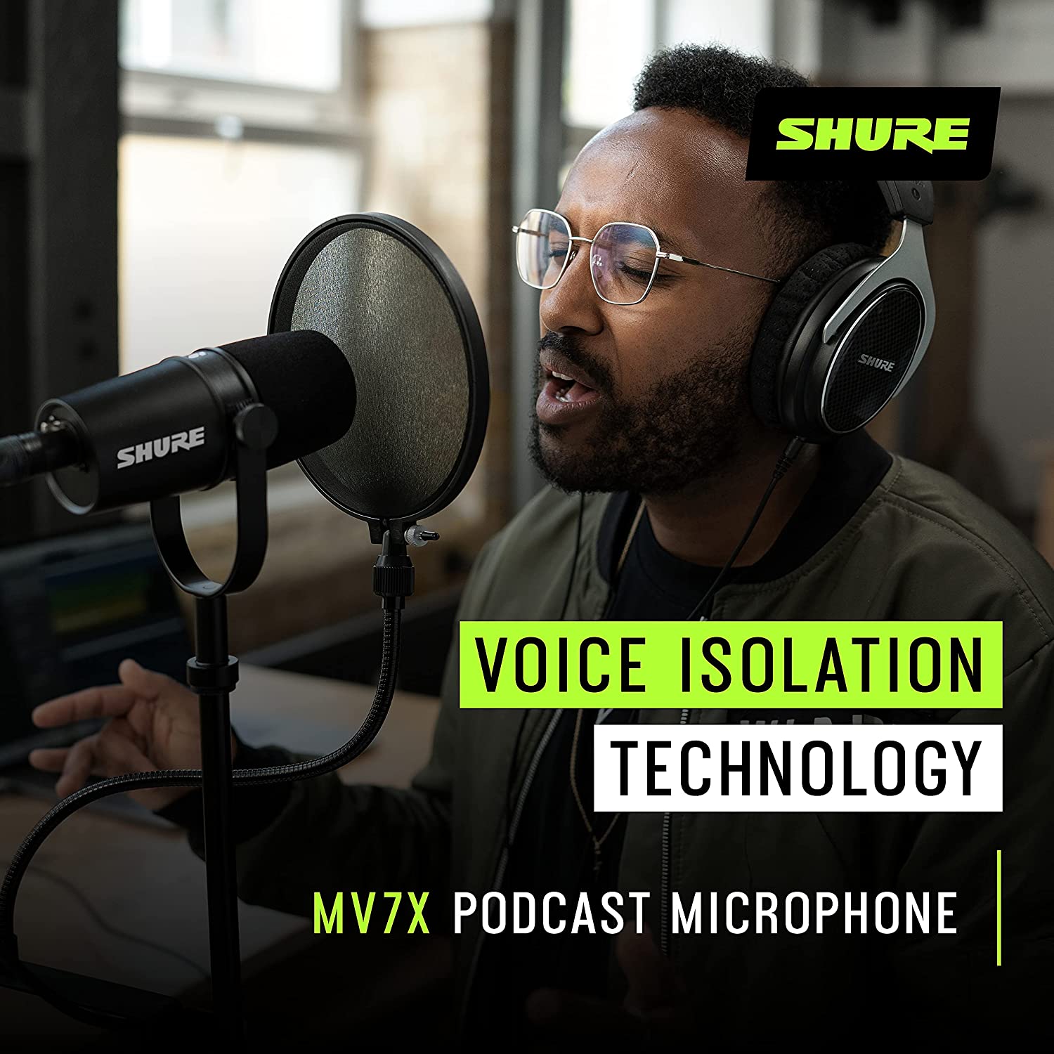 میکروفن دینامکی شور Shure Mv7X Professional Podcast Microphone - ارسال ۱۰ الی ۱۵ روز کاری