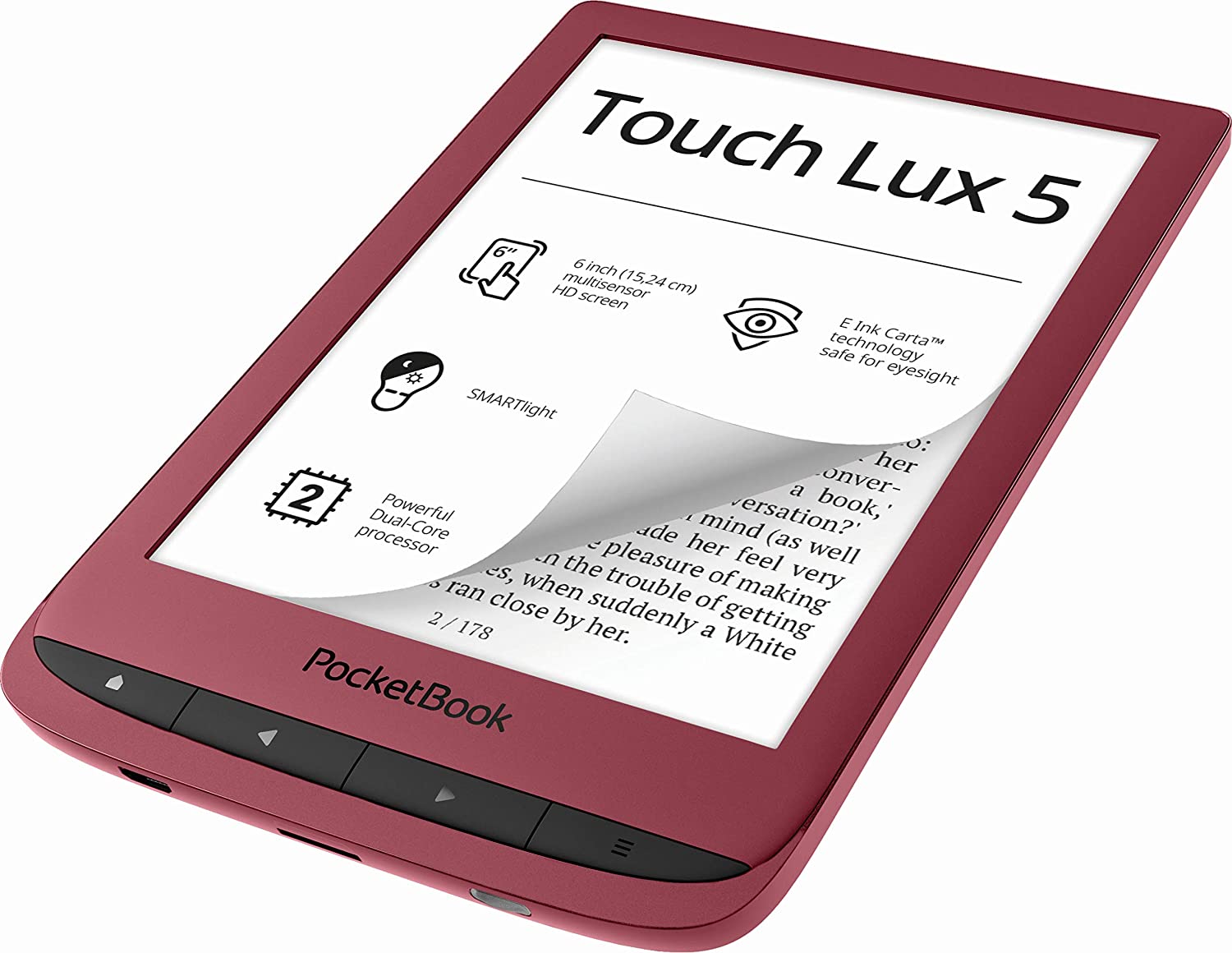 کتابخوان الکترونیکی PocketBook E-Book Reader Touch Lux 5 - ارسال 10 الی 15 روز کاری