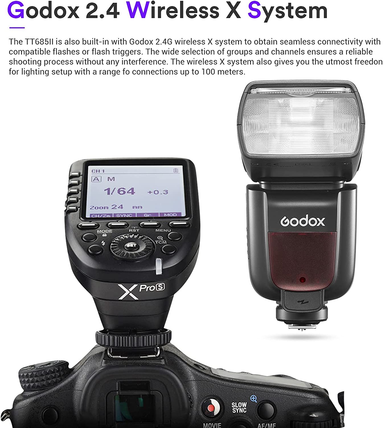 فلاش دوربین کانن GODOX مدل TT685II-C - ارسال ۱۰ الی ۱۵ روز کاری