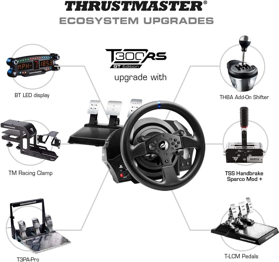 فرمان و پدال بازی  Thrustmaster T300 RS GT Racing Wheel- ارسال ۱۰ الی ۱۵ روز کاری