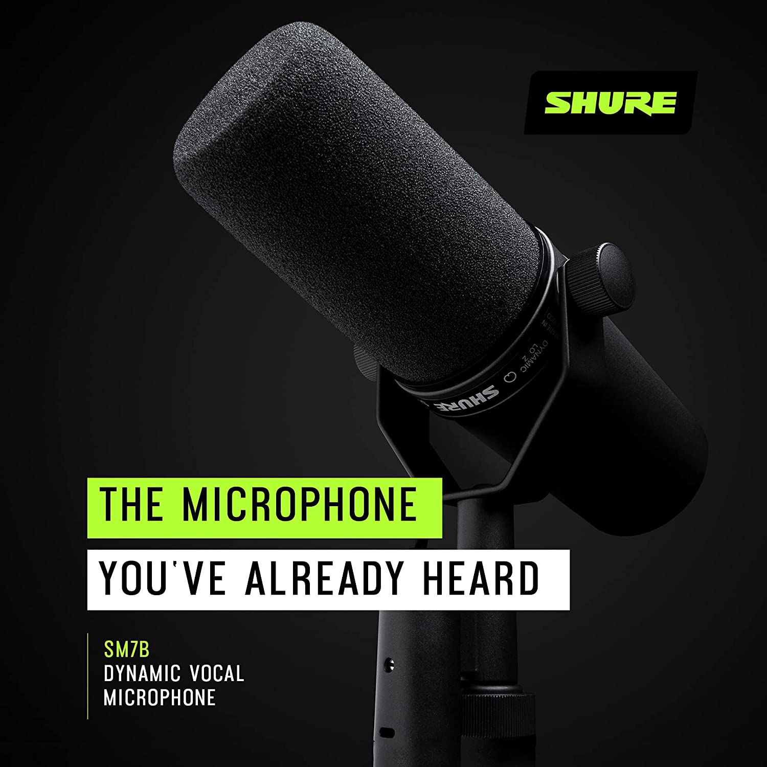میکروفن داینامیک شور Shure Sm7B Vocal Dynamic Microphone For Broadcast - ارسال ۱۰ الی ۱۵ روز کاری