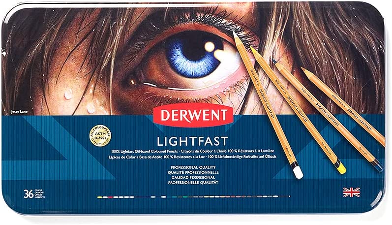 مداد رنگ آمیزی 36 رنگ درونت مدل  Derwent Lightfast - ارسال ۱۰ الی ۱۵ روز کاری