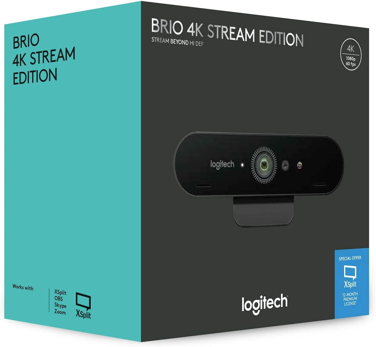 وب کم لاجیتک بریو Logitech Brio Stream Webcam Ultra HD 4K Streaming Edition - ارسال ۱۰ الی ۱۵ روز کاری