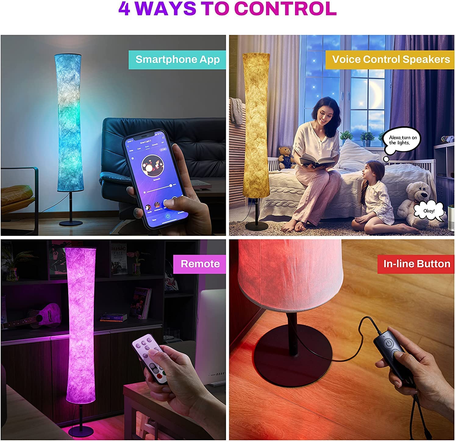 ال ای دی هوشمند Makayuron مدل Smart RGB Floor Lamp- ارسال ۱۰ الی ۱۵ روز کاری