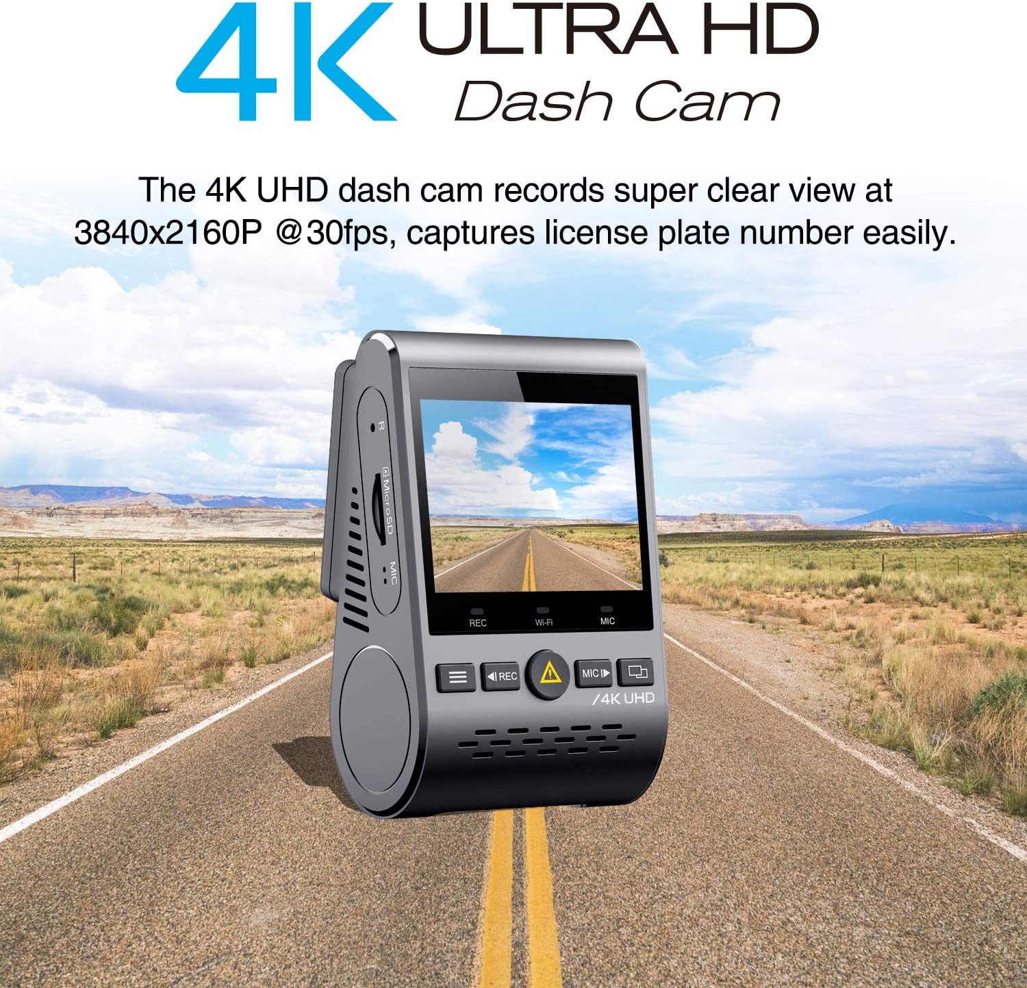 دوربین داش خودرو مدل VIOFO A129 Pro 4K Dash Cam - ارسال 15 الی 20 روز کاری