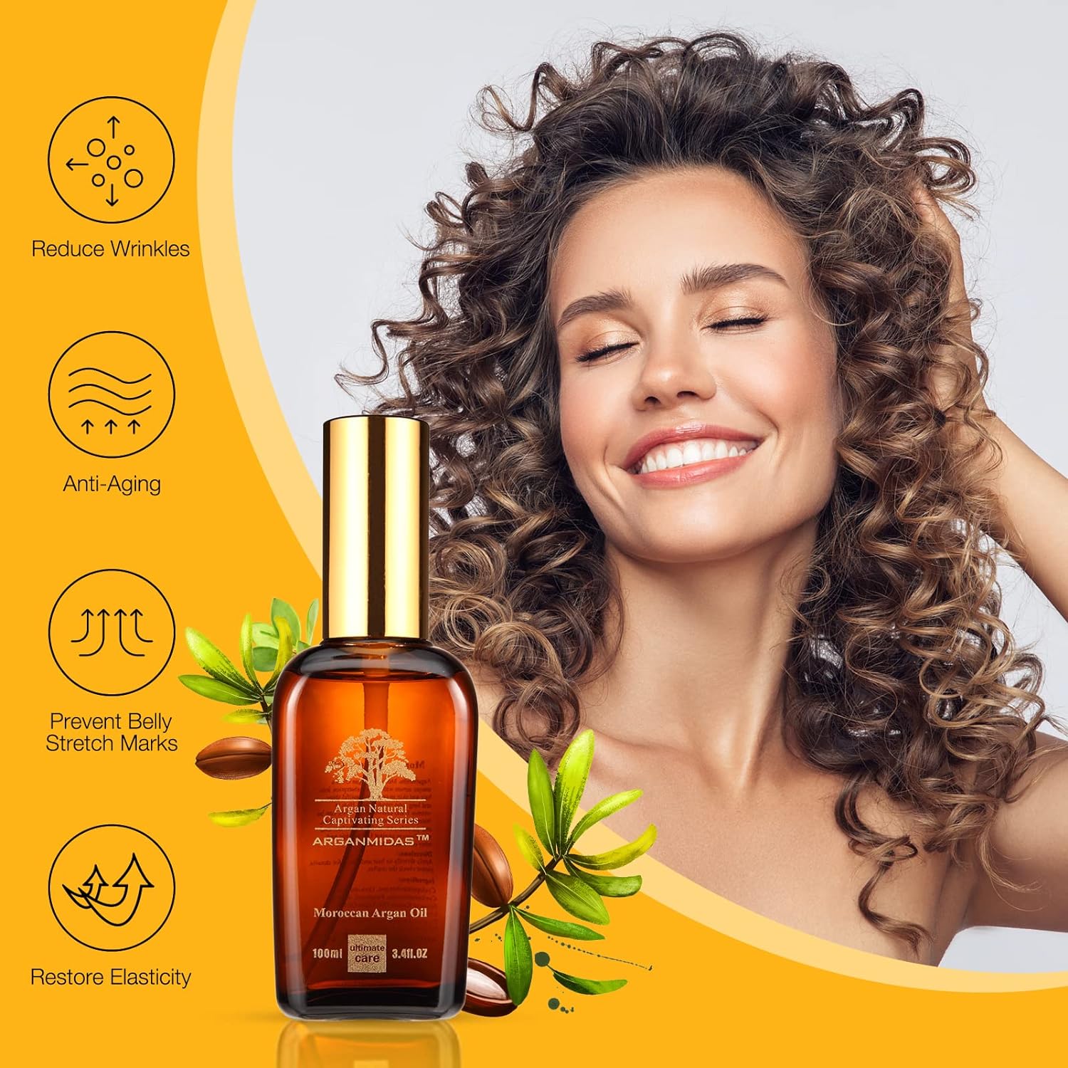 روغن مو و پوست آرگان مراکشی آرگان میداس مدل ARGANMIDAS Hair Oils - ارسال 15 الی 20 روز کاری