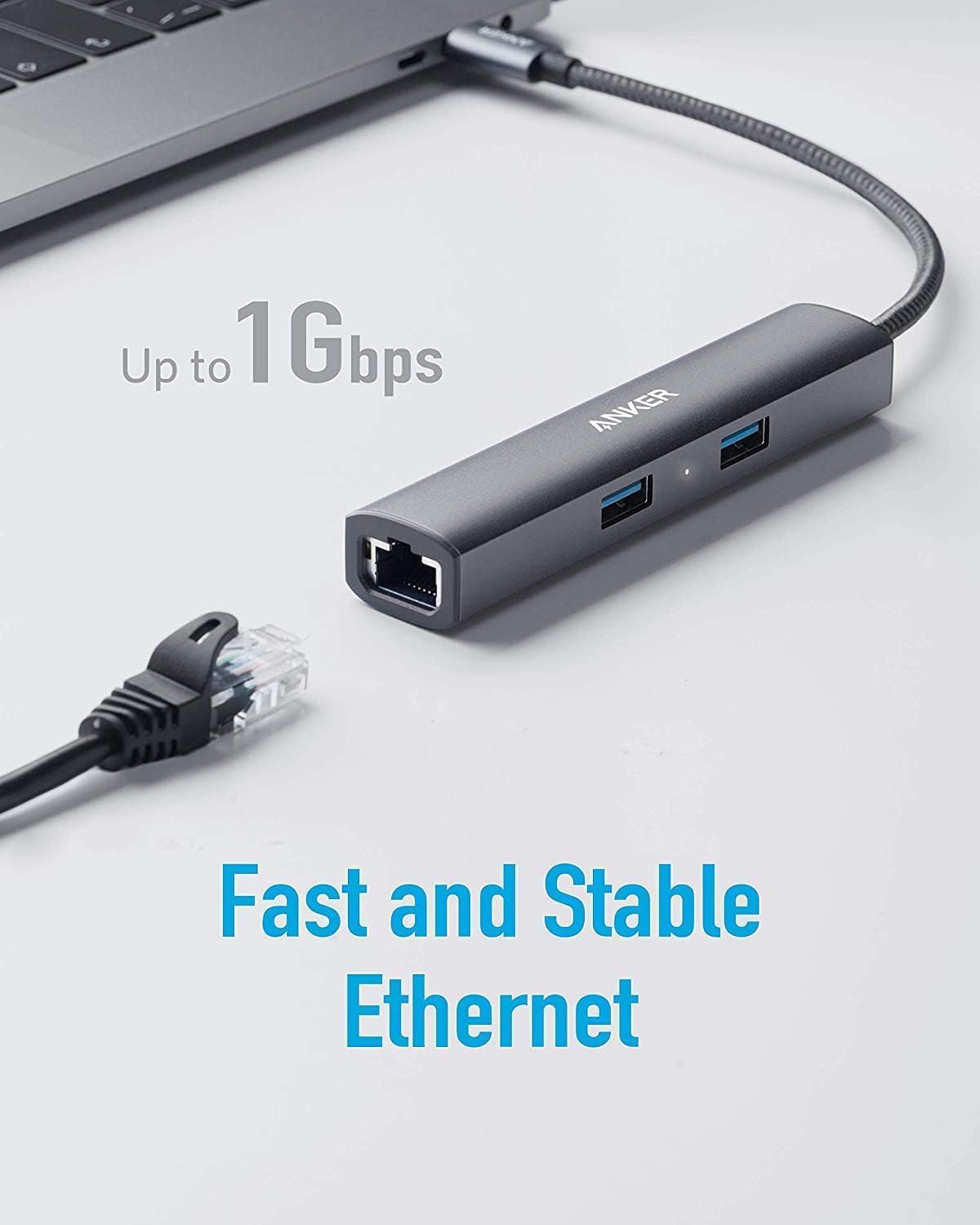 هاب 5 پورت انکر تایپ C مدل Anker USB C Hub Upgraded - ارسال 10 الی 15 روز کاری