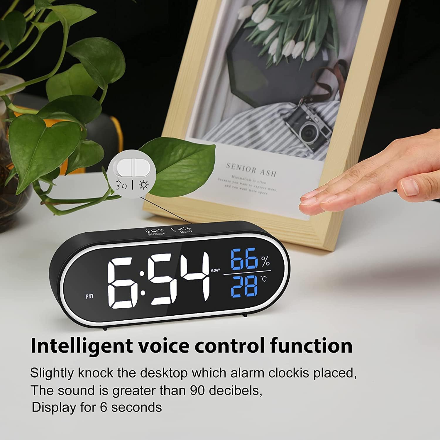 ساعت دیجیتال رومیزی مدل Excefore Digital Alarm Clock - ارسال 10 الی 15 روز کاری