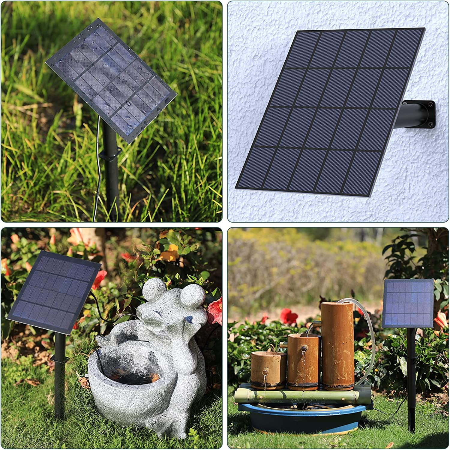 پمپ آبنمای خورشیدی مدل AMZtime 3.5W Solar Fountain Pump - ارسال 10 الی 15 روز کاری