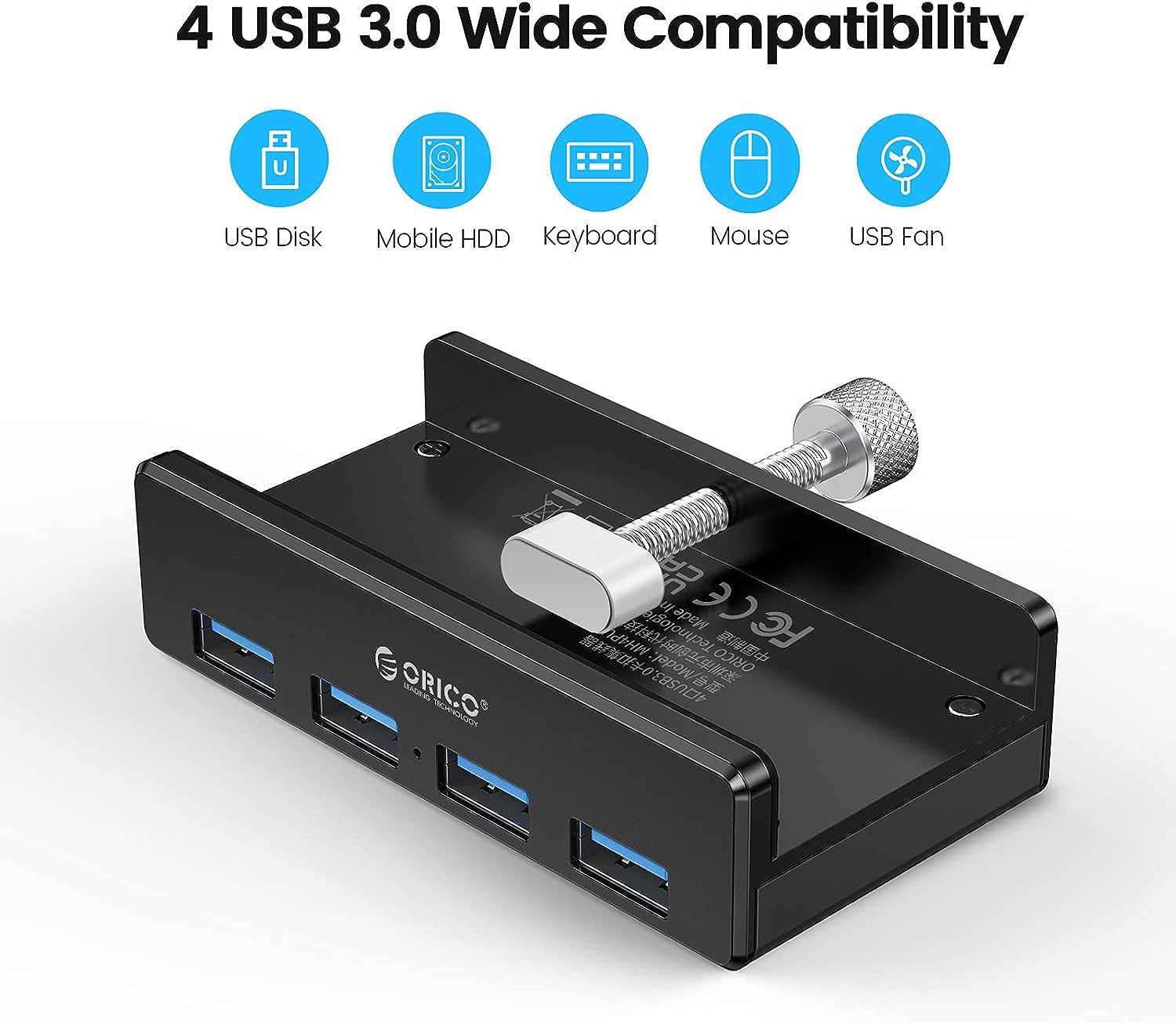 هاب 4 پورت اوریکو تایپ C مدل ORICO USB C Hub 4 Ports USB 3.1 - ارسال 10 الی 15 روز کاری