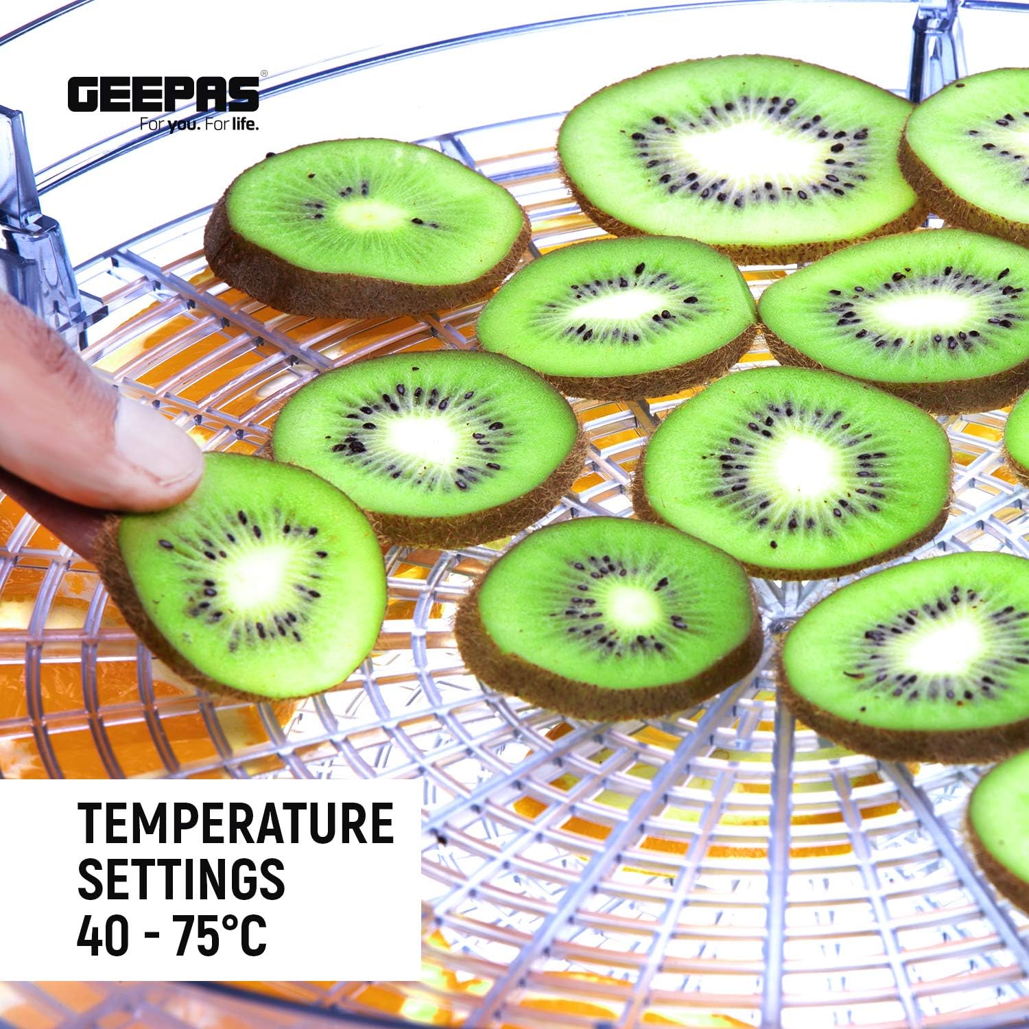 میوه خشک کن جیپاس مدل Geepas GFD63013UK - ارسال 10 الی ۱۵ روز کاری