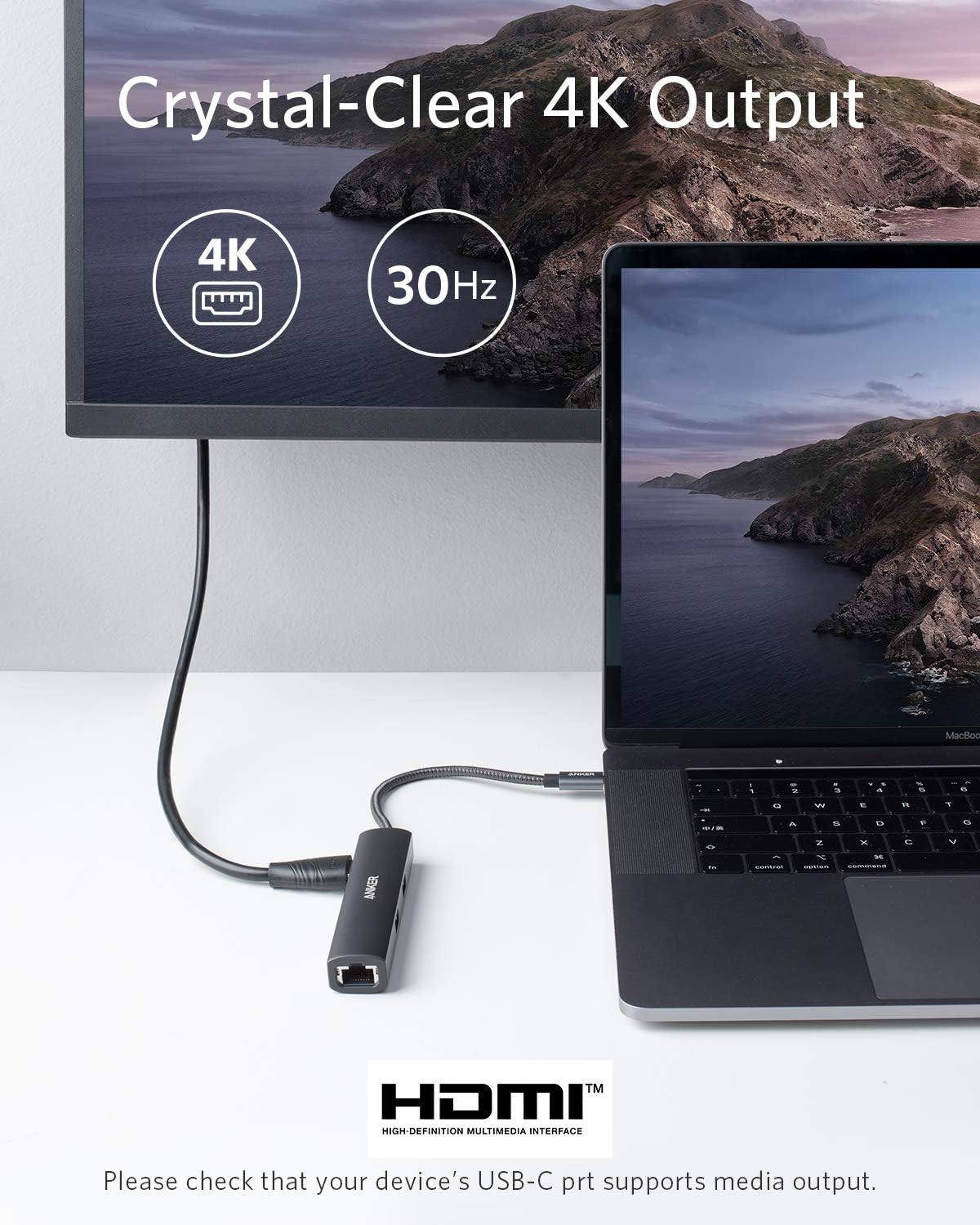 هاب 5 پورت انکر تایپ C مدل Anker USB C Hub Upgraded - ارسال 10 الی 15 روز کاری