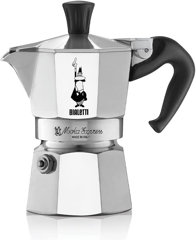 قهوه ساز اجاقی آلومینیومی 1 فنجان Bialetti Moka Express Aluminium Stovetop Coffee Maker - ارسال ۱۰ الی ۱۵ روز کاری