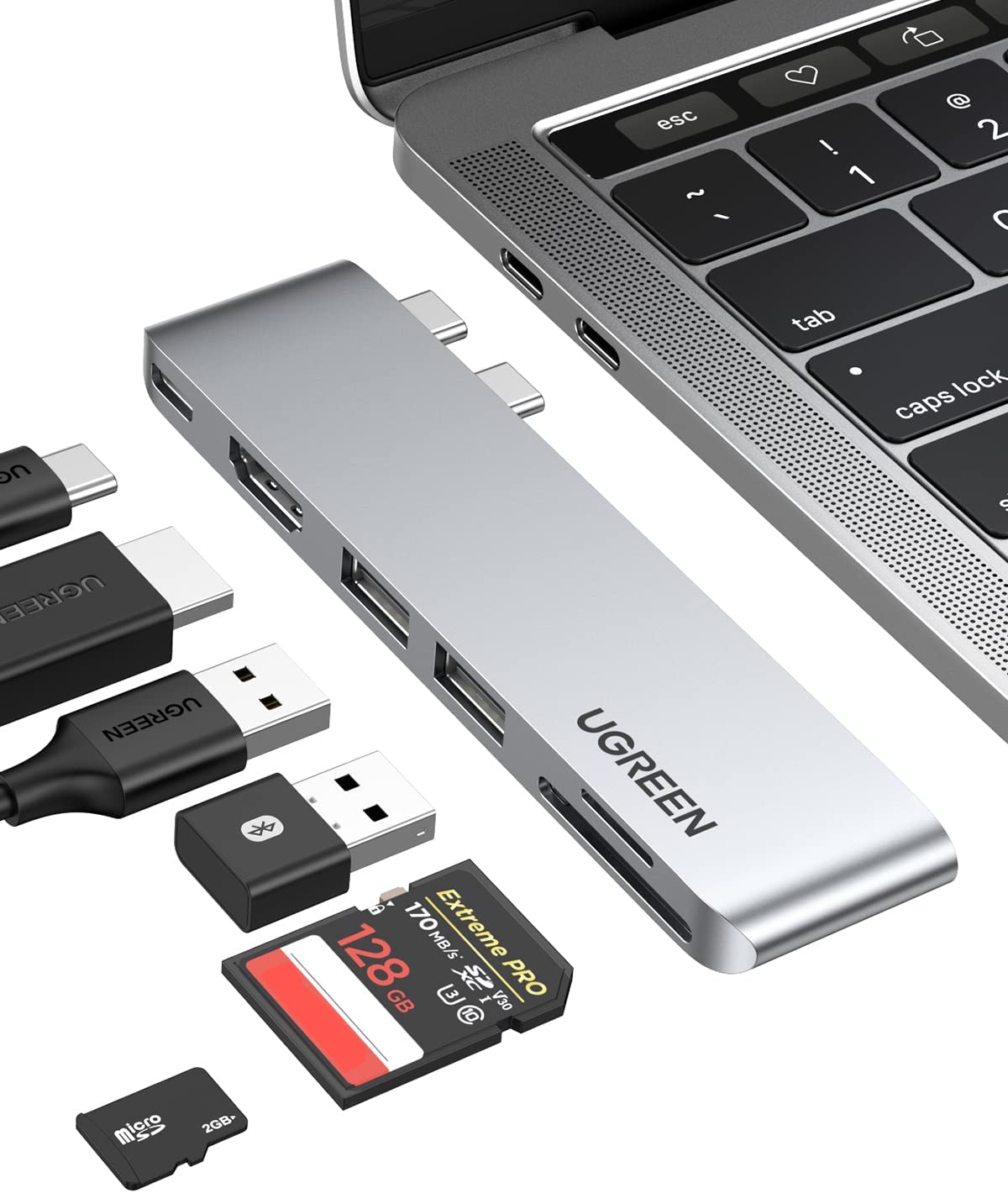 هاب 6 پورت مدل UGREEN USB C Hub for MacBook - ارسال 10 الی 15 روز کاری