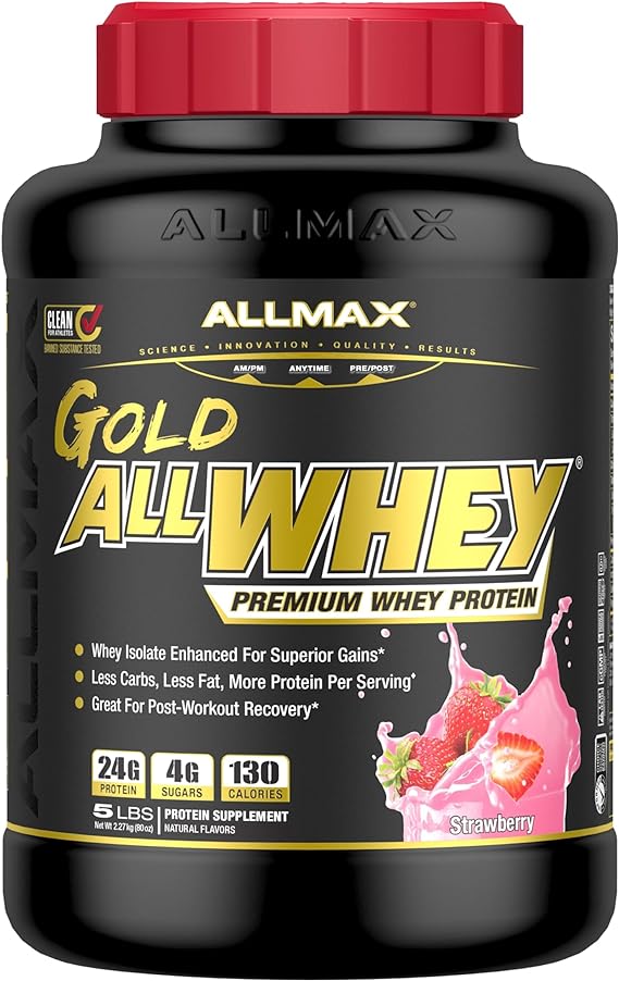 پروتئین وی آل وی گلد آلمکس مدل Allmax Nutrition - Allwhey Gold - ارسال 10 الی 15 روز کاری