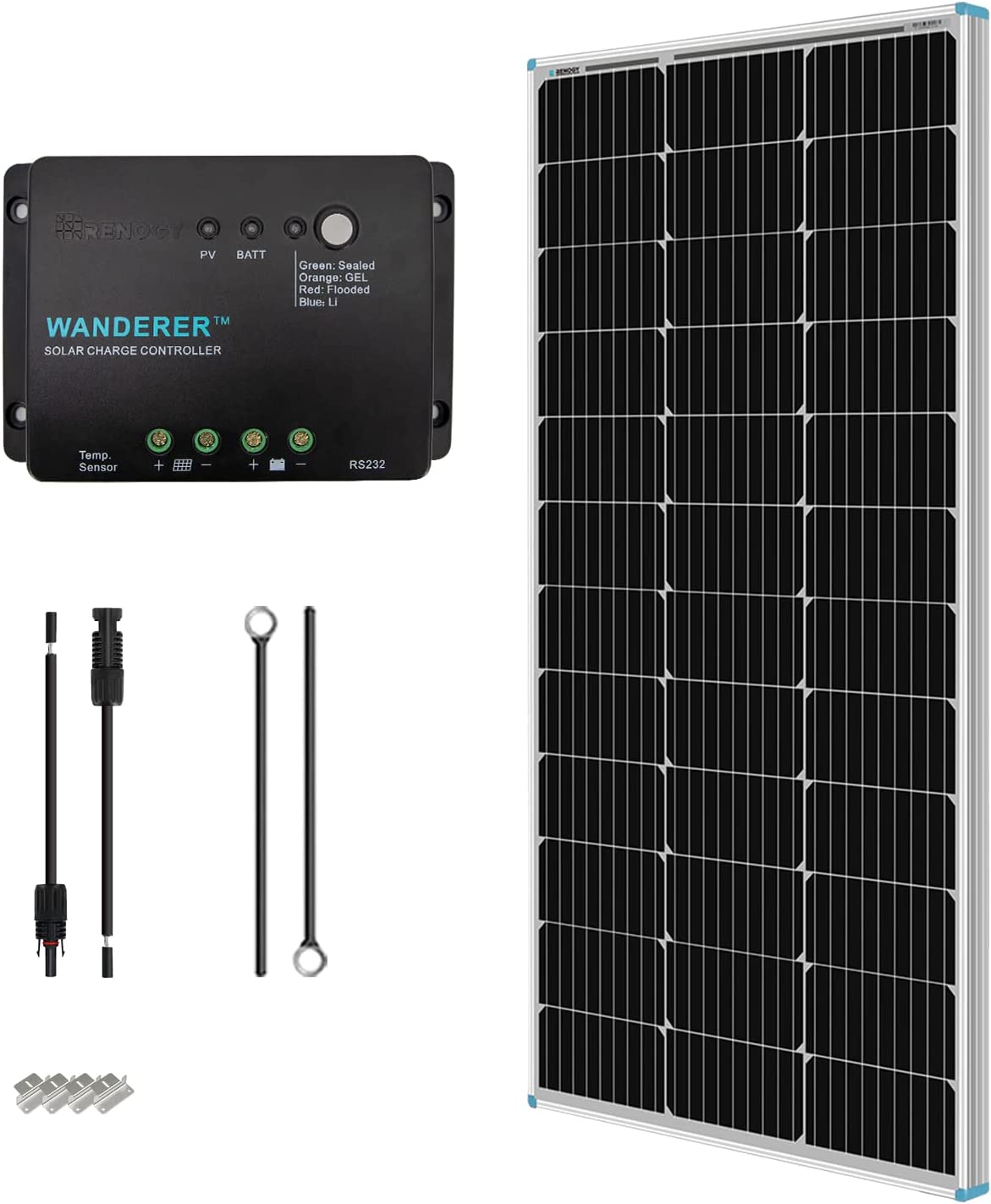 پنل خورشیدی مدل Renogy 12 Volts Monocrystalline Solar Starter Kit - ارسال 10 الی 15 روز کاری