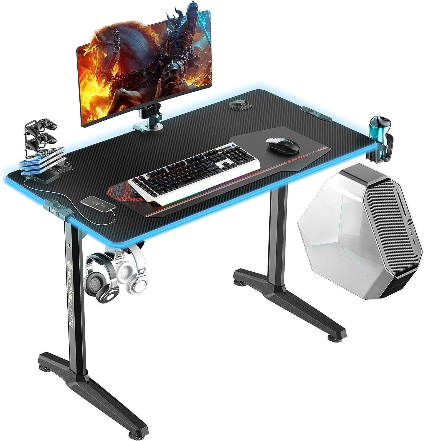 میز گیمینگ مدل Eureka Ergonomic Gaming Desk - ارسال 10 الی 15 روز کاری