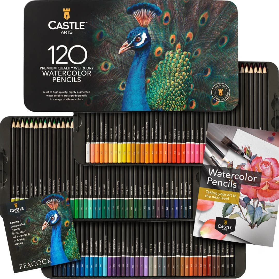 مداد رنگی120 رنگ Castle Art Supplies مدل CAS-120WCT - ارسال 10 الی 15 روز کاری