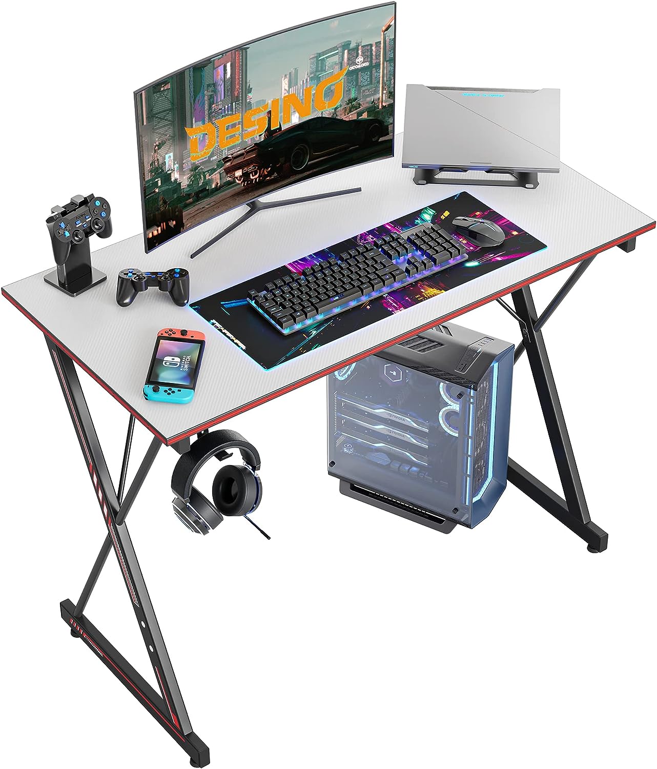 میز گیمینگ مدل DESINO Gaming Desk 32 Inch PC - ارسال 15 الی 20 روز کاری