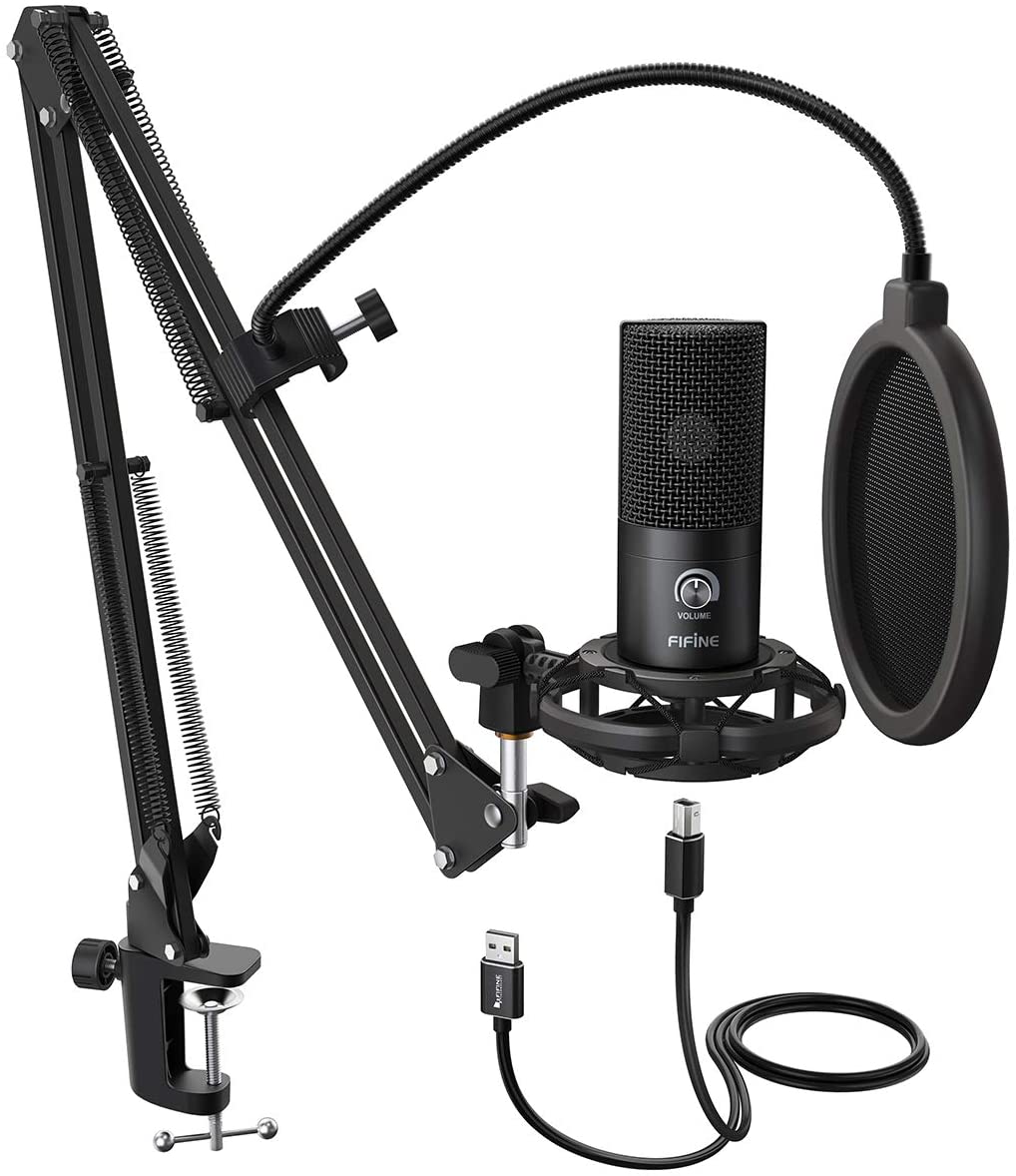 میکروفون FIFINE Studio Condenser USB Microphone - ارسال ۱۰ الی ۱۵ روز کاری