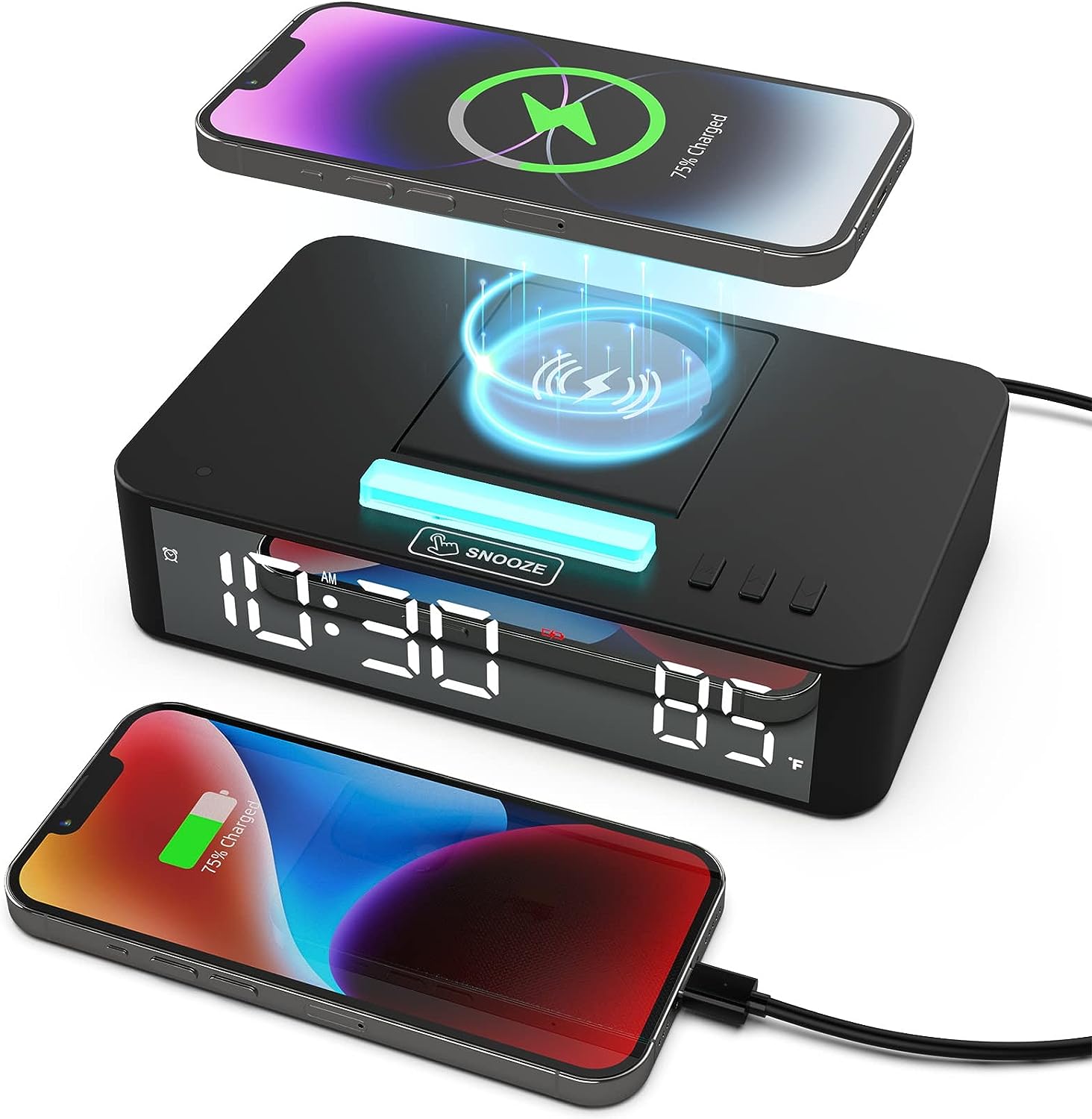 ساعت دیجیتال رومیزی مدل Morellian Multifunctional LED - ارسال 20 الی 25 روز کاری