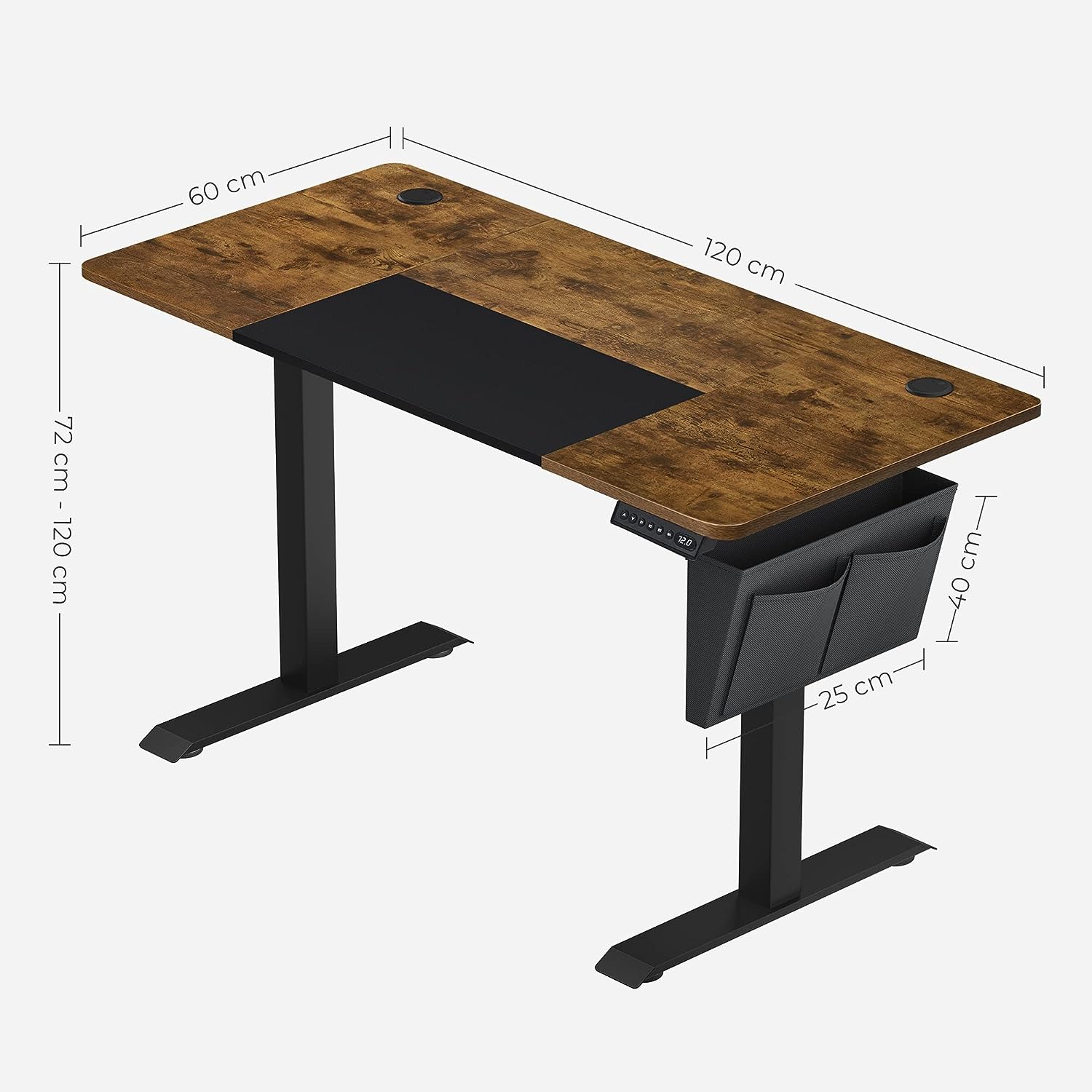 میز تحریر با قابلیت تنظیم ارتفاع مدل SONGMICS Height-adjustable desk - ارسال 10 الی 15 روز کاری