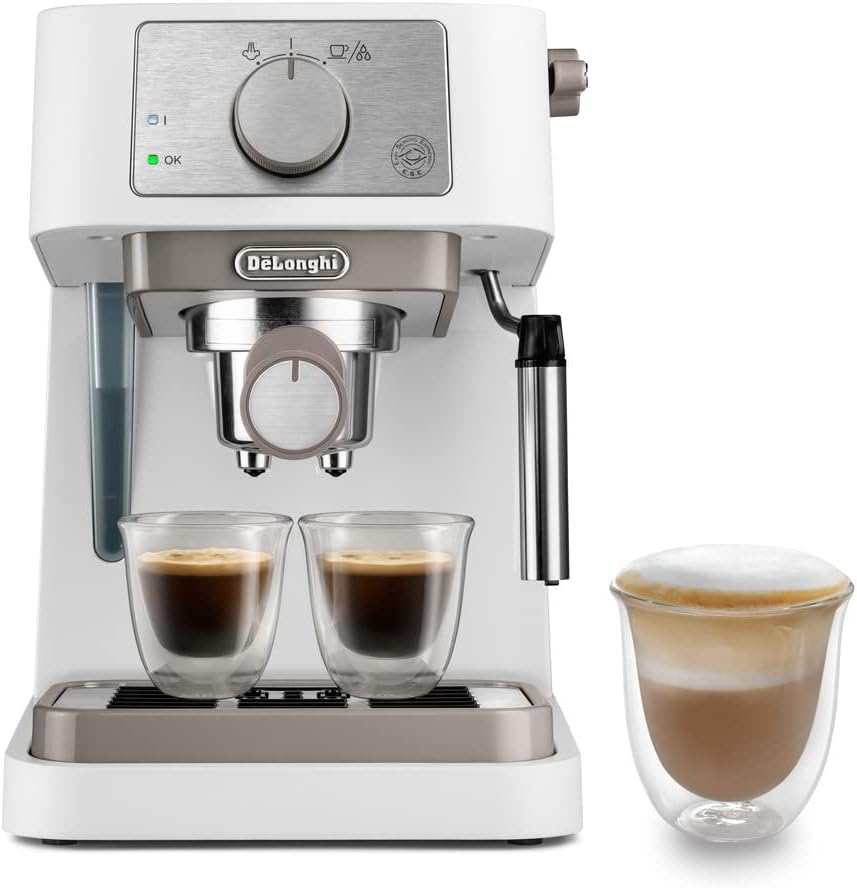 دستگاه قهوه ساز دستی فشار 15 بار سیستم کاپوچینو دلونگی DeLonghi مدل EC260.CR - ارسال 10 الی 15 روز کاری