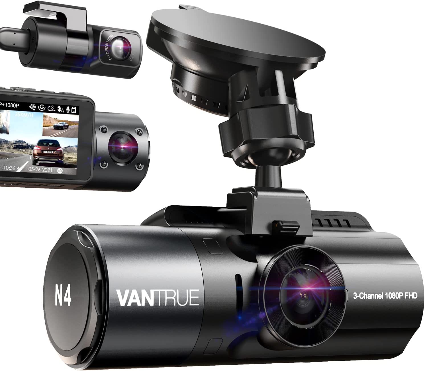 دوربین داشبورد سه کاناله VANTRUE مدل Vantrue N4 3 Channel Dash Cam- ارسال ۱۰ الی ۱۵ روز کاری