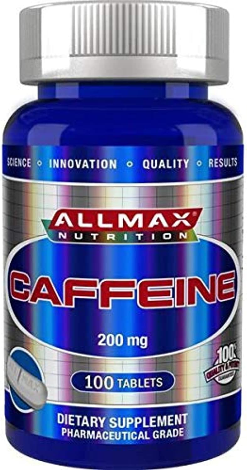 قرص کافئین المکس 100 عددی مدل ALLMAX Nutrition 100 Pure Caffeine - ارسال 10 الی 15 روز کاری