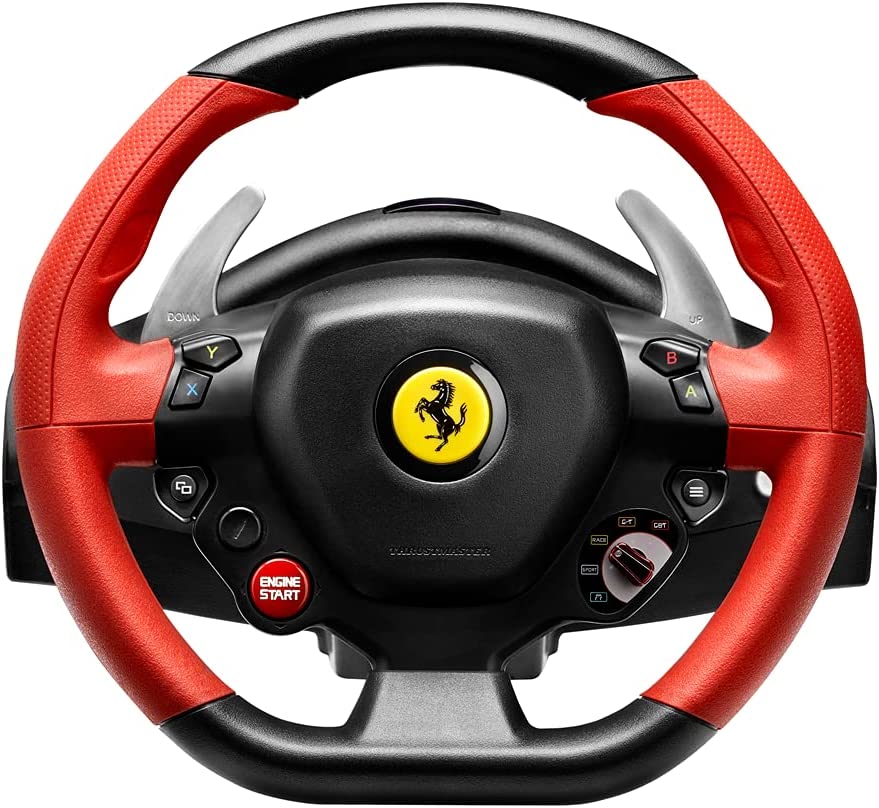 فرمان و پدال بازی مخصوص ایکس باکس وان ThrUStmaster Ferrari 458 Spider Racing Wheel - ارسال ۱۰ الی ۱۵ روز کاری