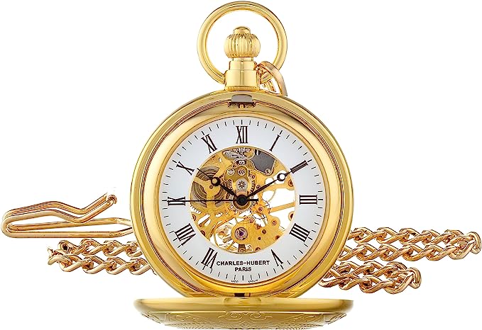 ساعت جیبی مدل Charles-Hubert Paris Gold - ارسال الی 20 الی 25 روز کاری
