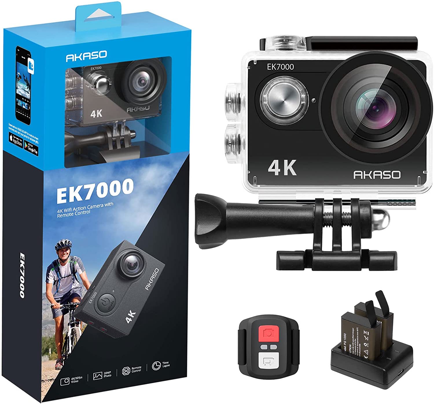 دوربین ورزشی مدل AKASO EK7000 4K - ارسال 10 الی 15 روز کاری