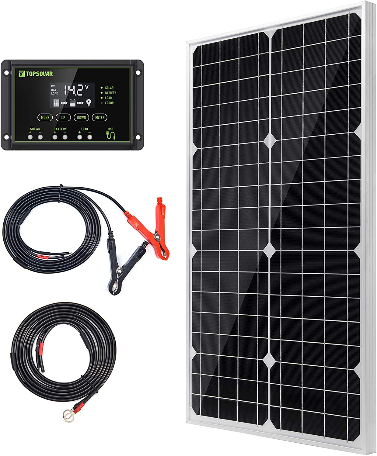 پنل خورشیدی مدل TP-solar Solar Panel Kit 30W 12V - ارسال 10 الی 15 روز کاری