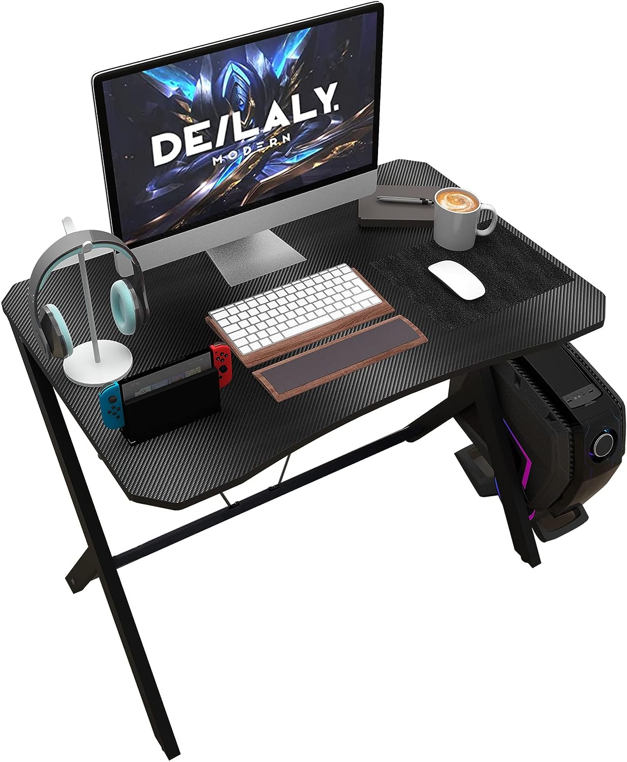 میز کامپیوتر کوچک مدل DEILALY Gaming Desk 35 Inch - ارسال 25 الی 30 روز کاری
