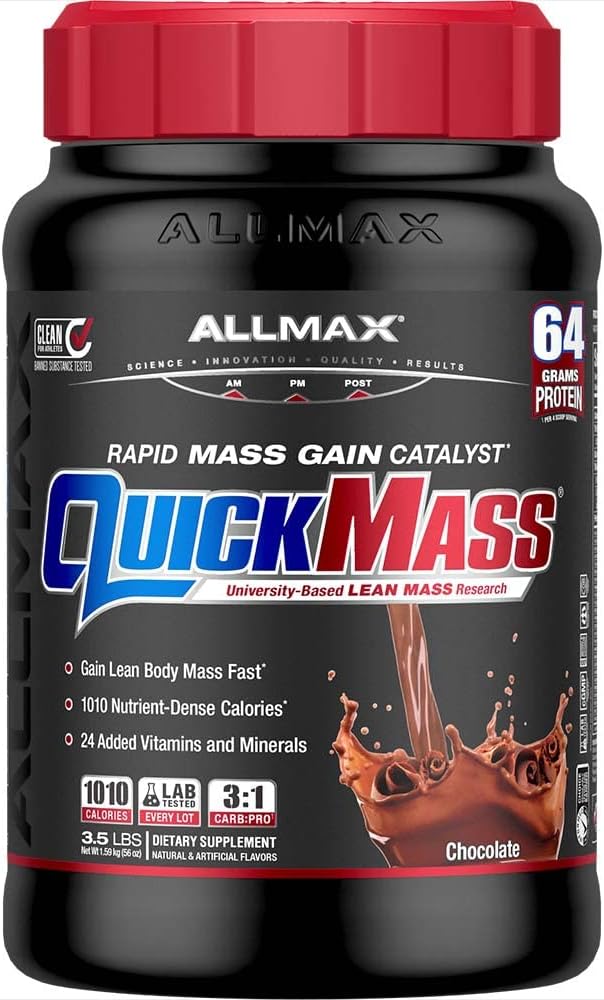 گینر کوئیک مس آلمکس مدل ALLMAX Nutrition - QuickMass - ارسال 15 الی 20 روز کاری