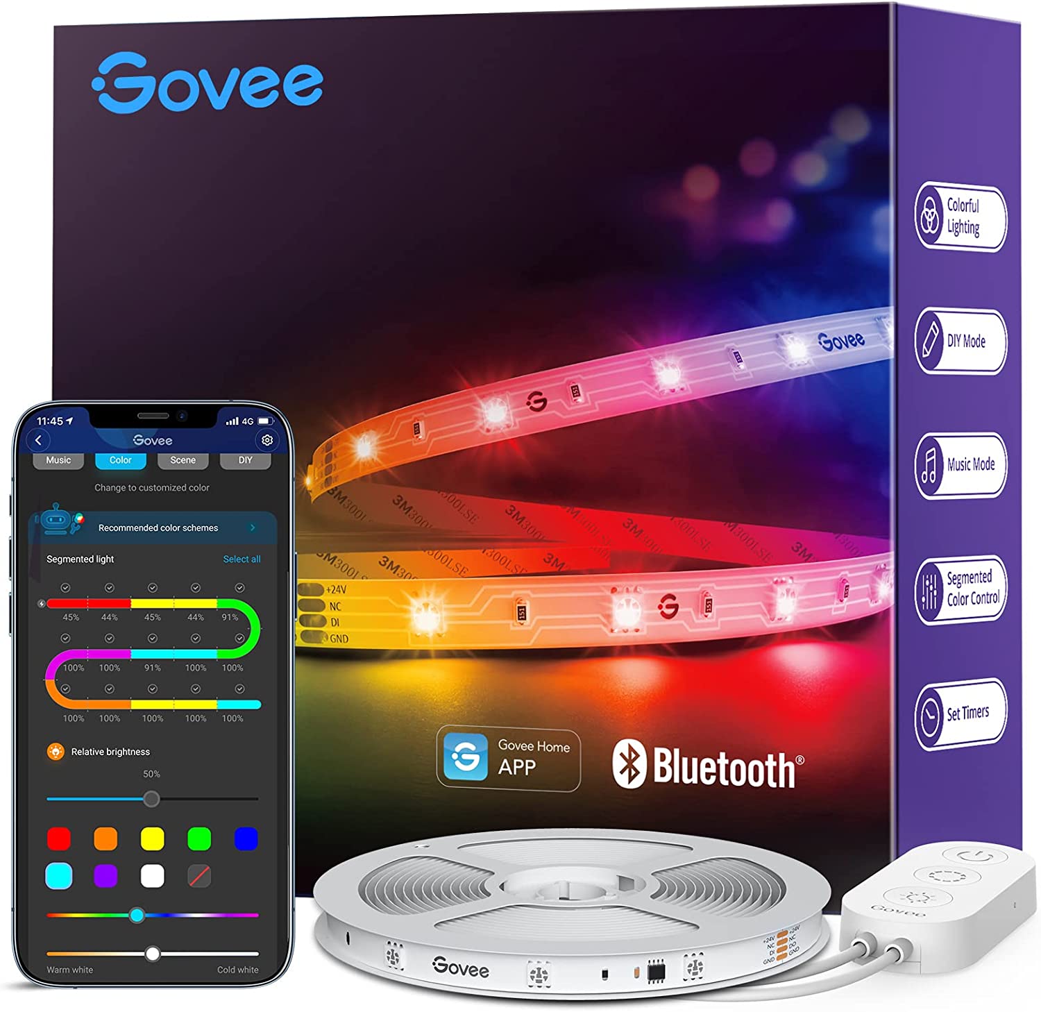 ریسه هوشمند Govee RGBIC LED Strip Lights - ارسال 15 الی 20 روز کاری