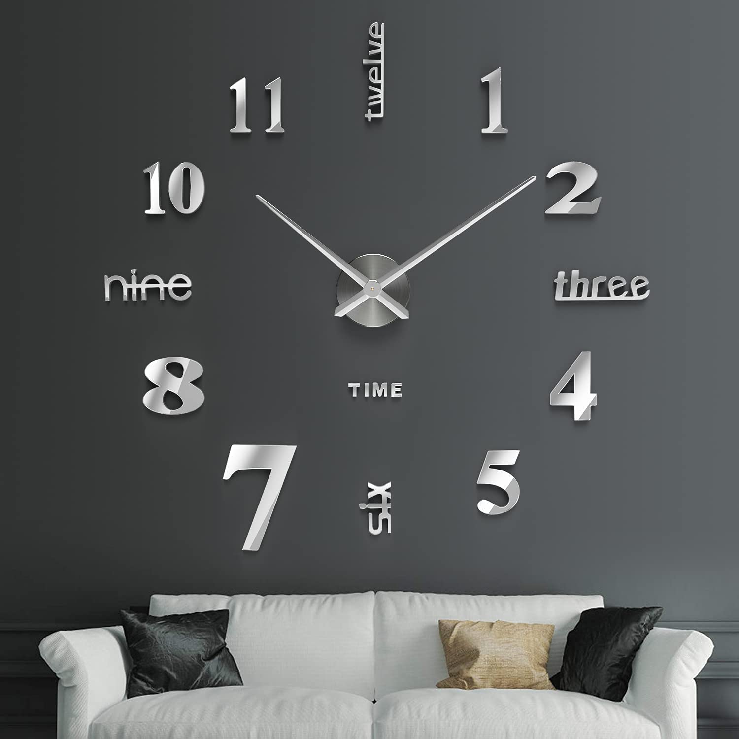 ساعت دیواری سه بعدی Frameless DIY Wall Clock Pritzker Large 3D - ارسال ۱۰ الی ۱۵ روز کاری