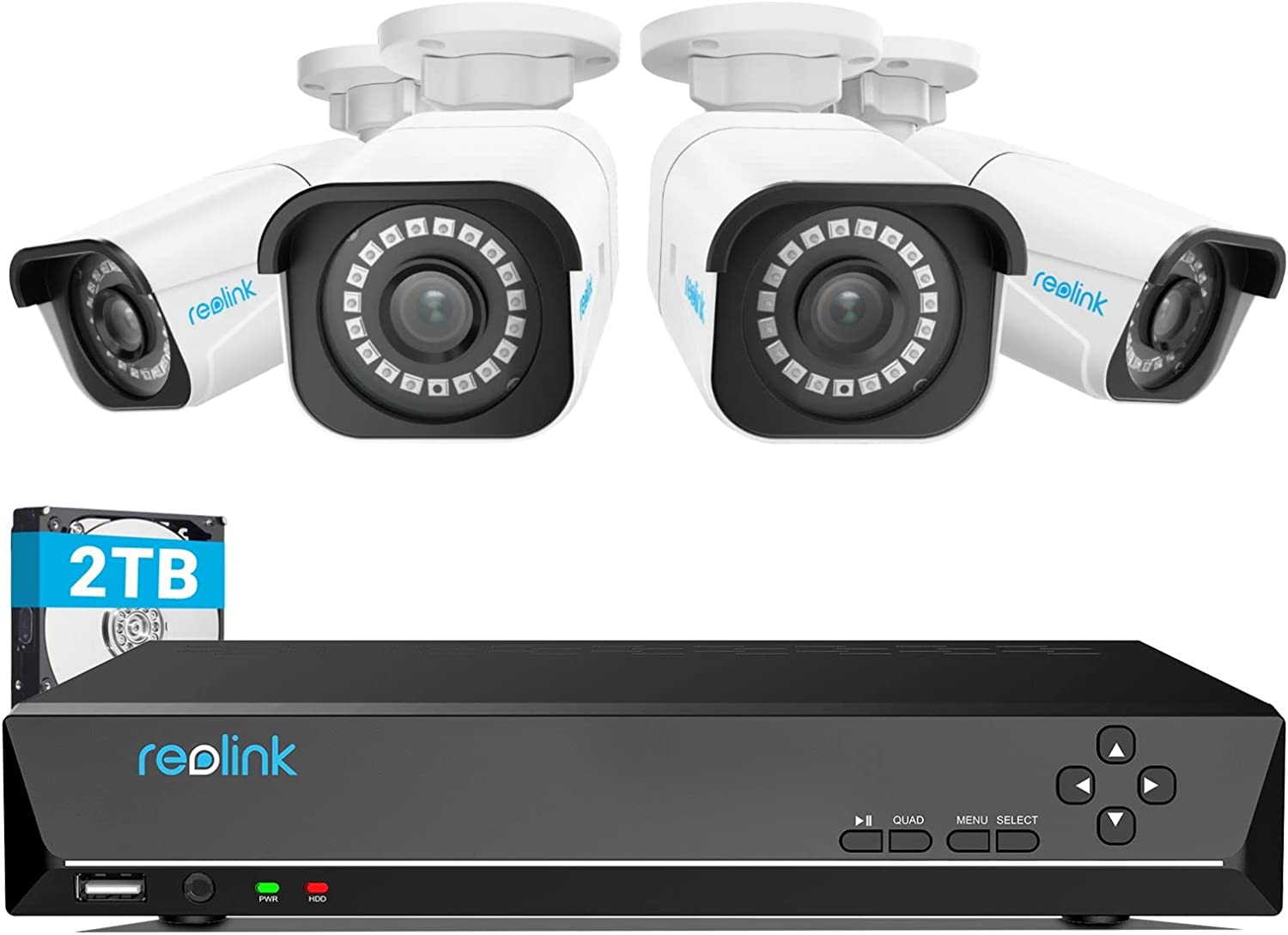 دوربین امنیتی بی سیم خانگی مدل REOLINK 4K Security Camera RLK8-800B4 - ارسال ۱۰ الی ۱۵ روز کاری