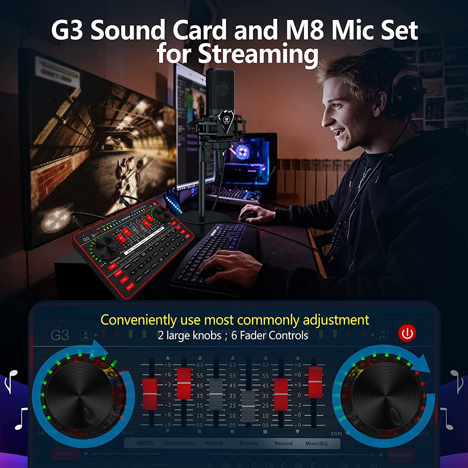 کارت صدا یو اس بی tenlamp Audio Mixer Kit G3- ارسال ۱۰ الی ۱۵ روز کاری