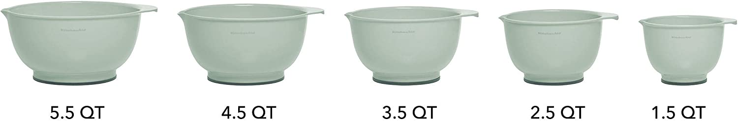 KitchenAid - KE178OSPIA KitchenAid Classic Mixing Bowls, Set of 5, Pistachio