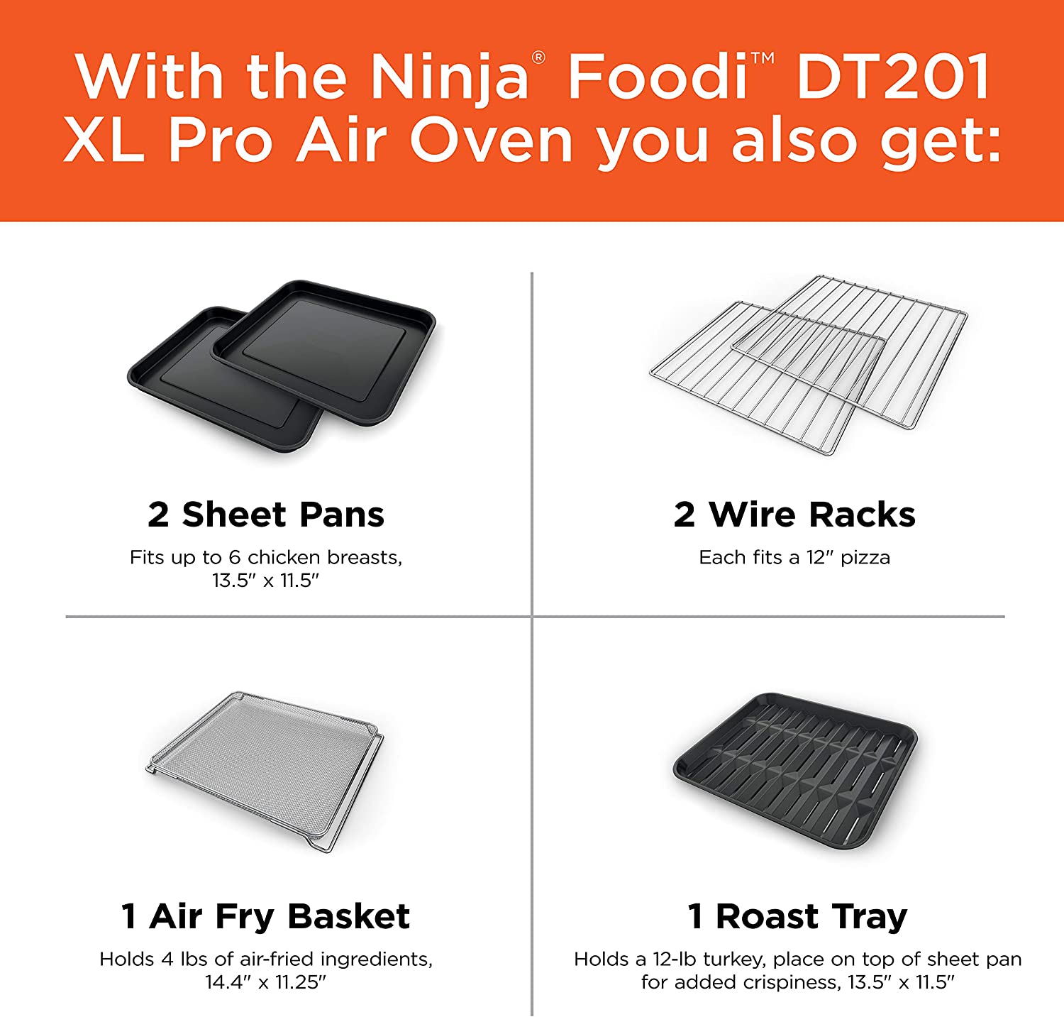 توستر نینجا مدل Ninja DT201 Foodi - ارسال 15 الی 20 روز کاری