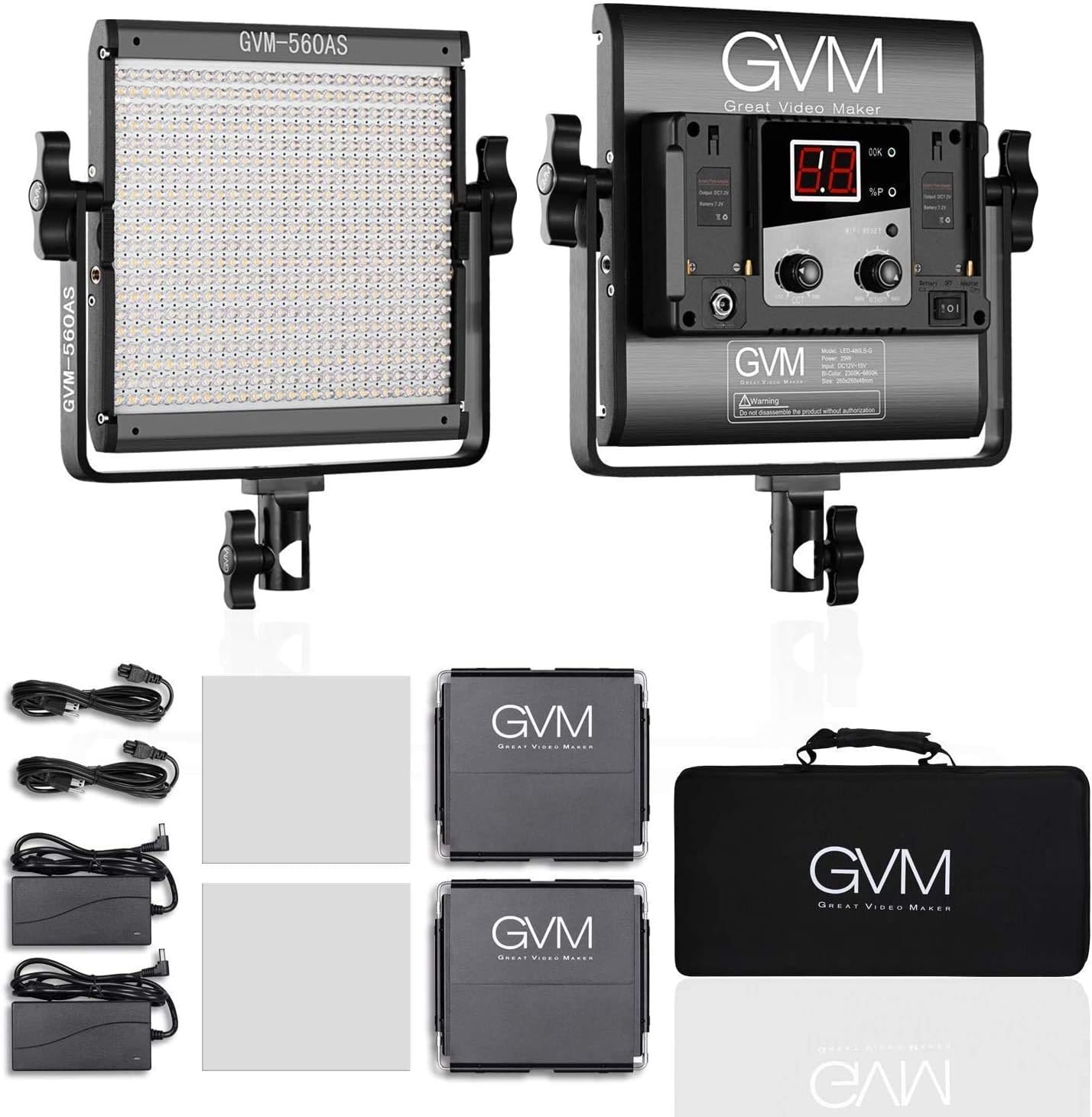 کیت نورپردازی ویدیویی مدل GVM 560 LED Video Light - ارسال 10 الی 15 روز کاری