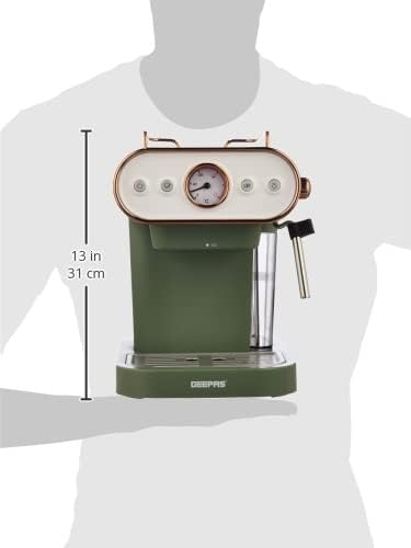 قهوه ساز و اسپرسو ساز جیپاس مدل Geepas 3-in-1 Espresso Coffee Maker - ارسال 10 الی 15 روز کاری