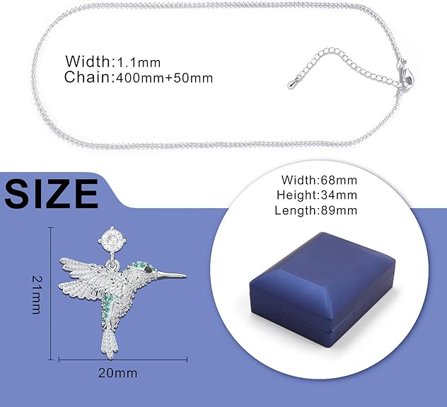 ست گردن آویز و گوشواره و حلقه مرغ مگس خوار مدل DYD Jewelry Set for Mom - ارسال ۱۰ الی ۱۵ روز کاری