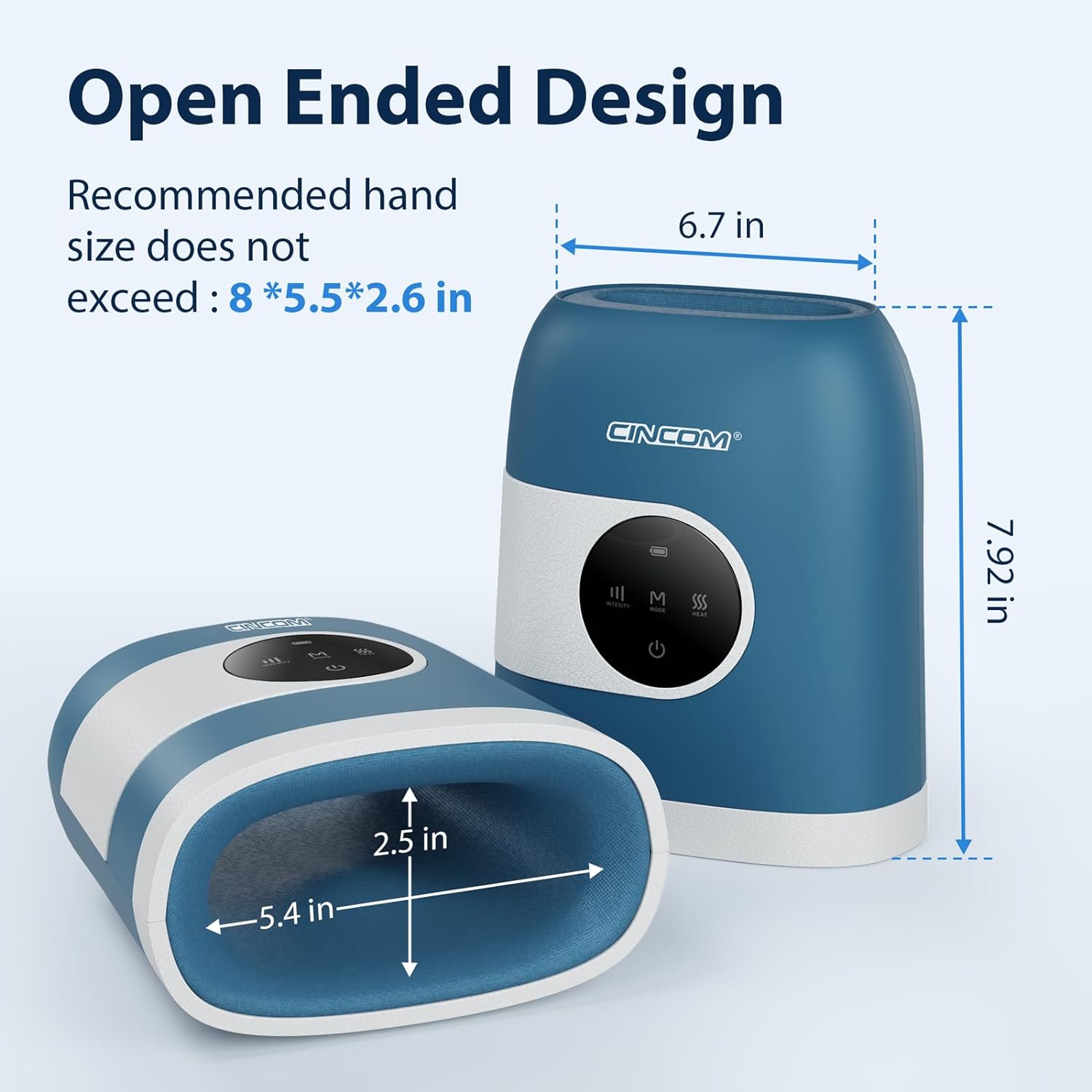 ماساژور دستی با گرما و فشرده سازی با صفحه نمایش لمسی مدل CINCOM Upgraded Hand Massager - ارسال 20 الی 25 روز کاری