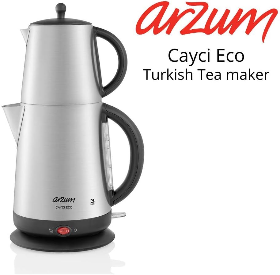 چای ساز ترکی استیل آرزوم Arzum مدل AR3072 - ارسال 10 الی 15 روز کاری