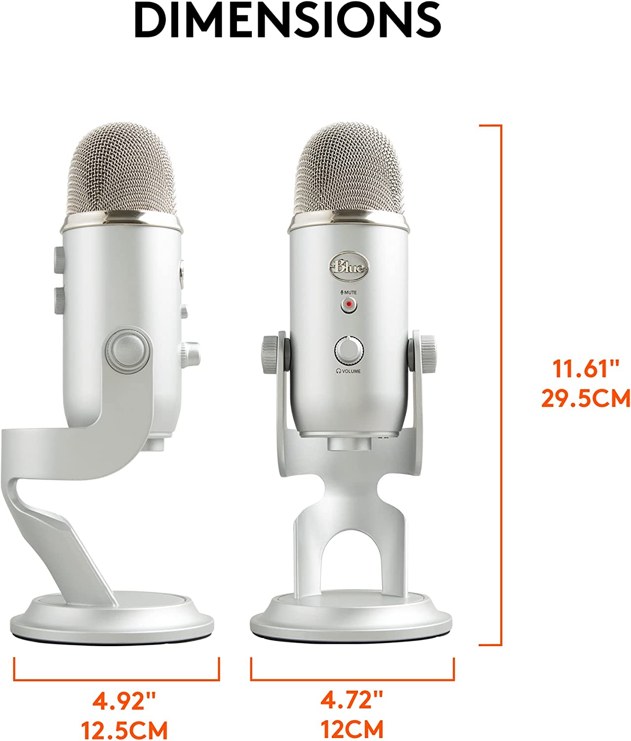 میکروفون سفید Blue Microphones Yeti Professional - ارسال ۱۰ الی ۱۵ روز کاری