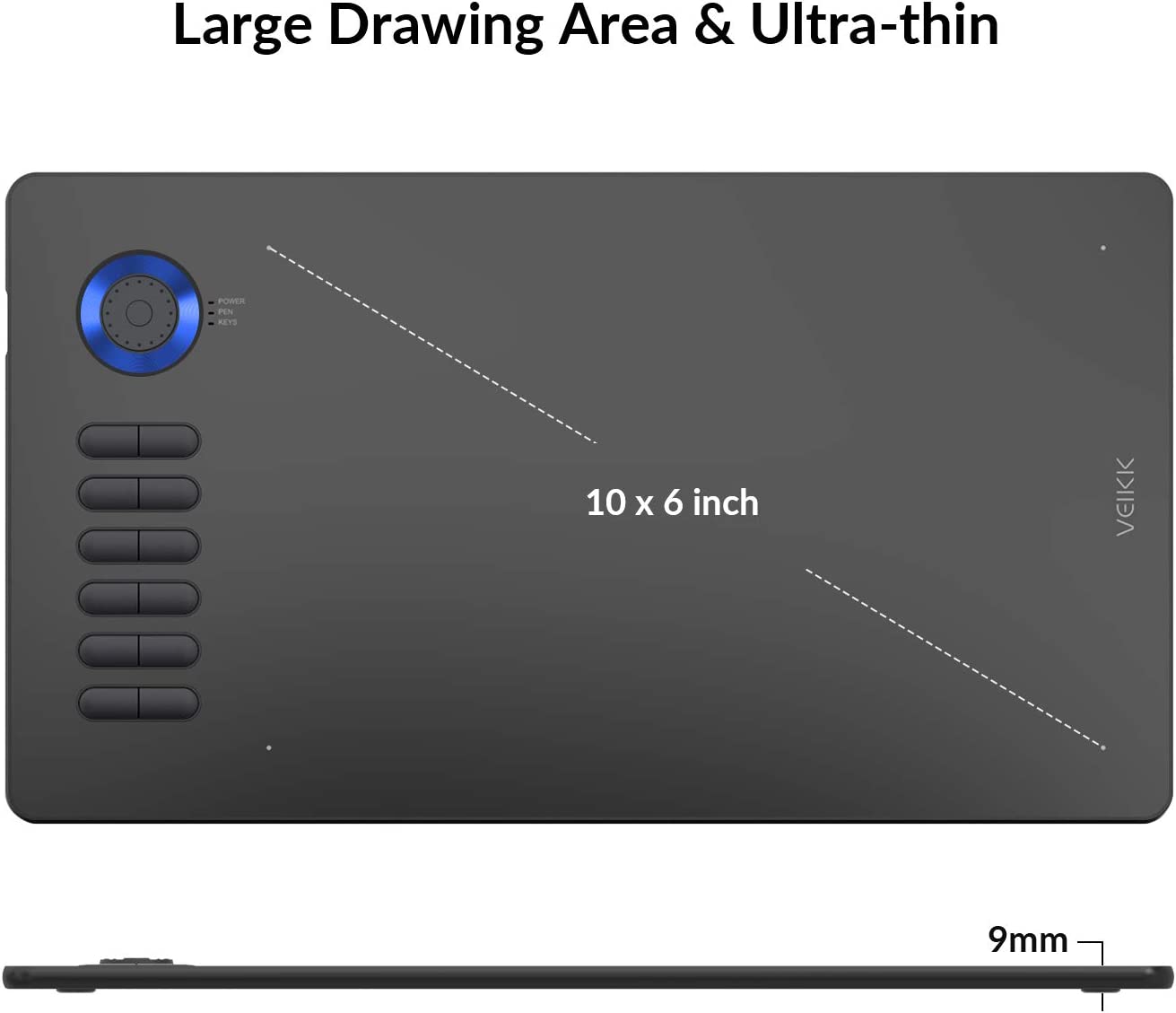 تبلت طراحی ویک VEIKK Drawing Tablet مدل A15 Pro - ارسال ۱۰ الی ۱۵ روز کاری